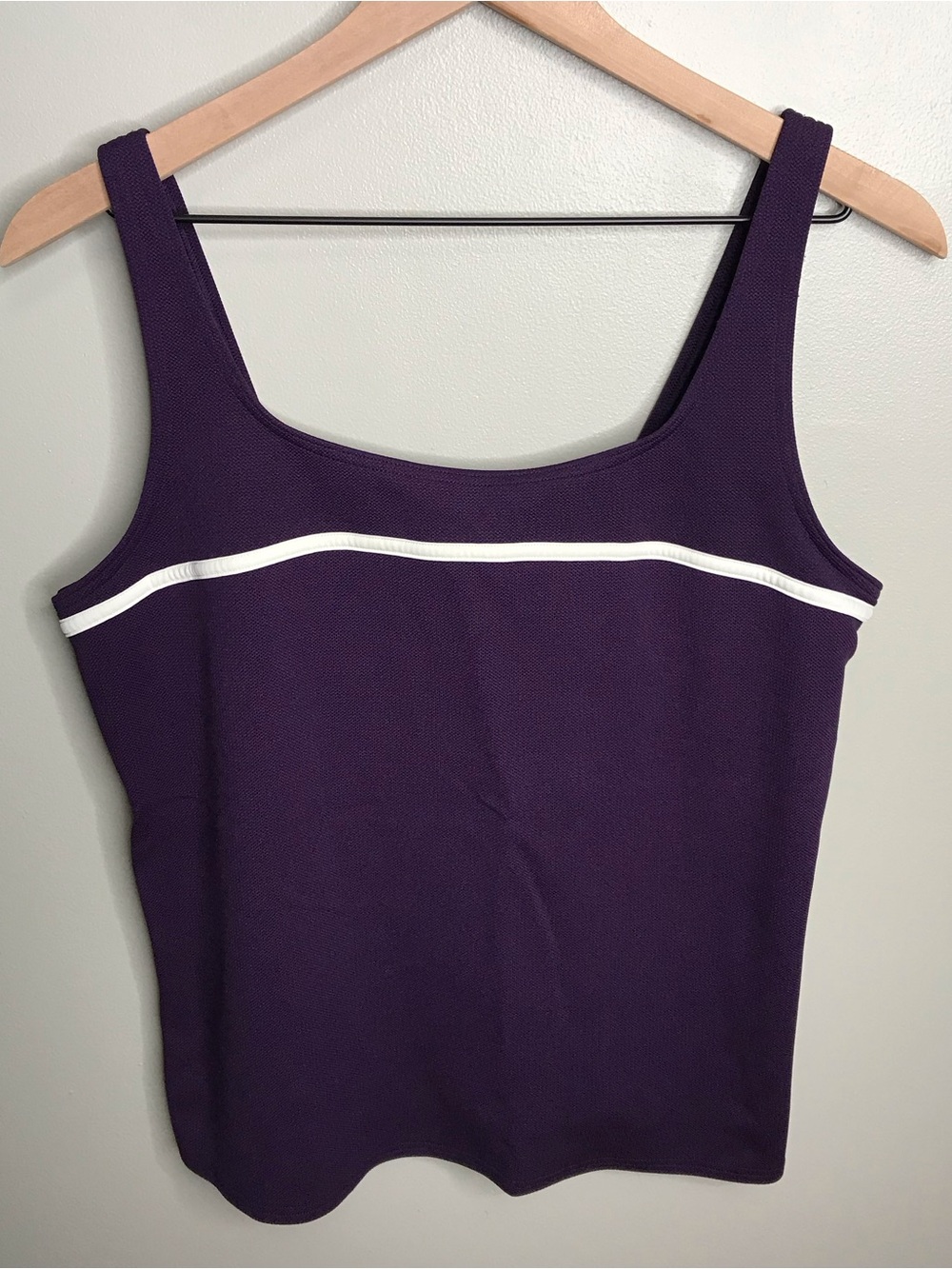 Lands' End Purple Tankini Top Women’s Size 16